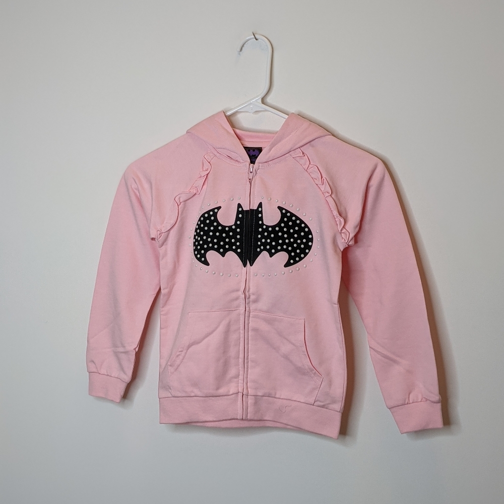 5/$25 *🍁 NWOT Girl's Batman Hooded Zip Up Jacket